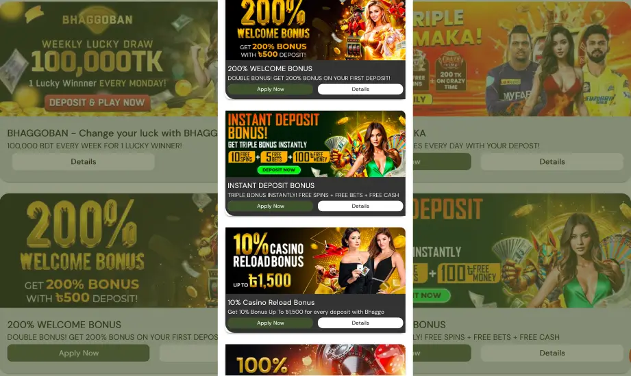 Bhaggo casino mobile app bonuses